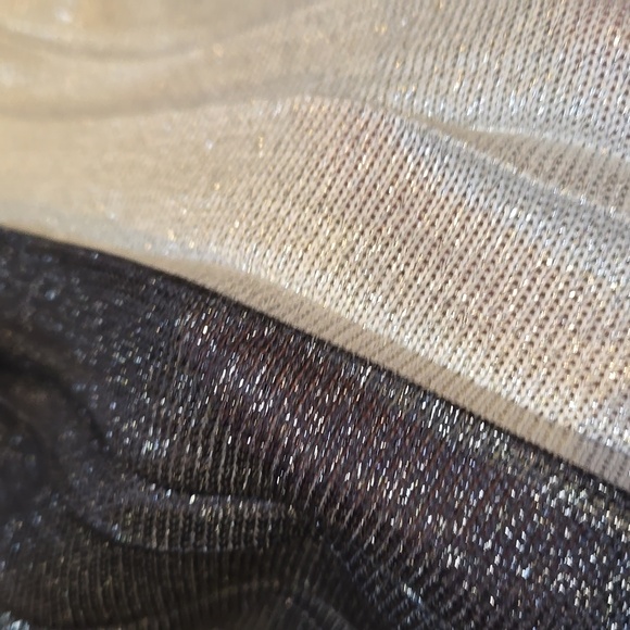 Maeve by Anthropologie Pleated Metallic Silver Shimmer Grays Midi Skirt - Picture 5 of 9